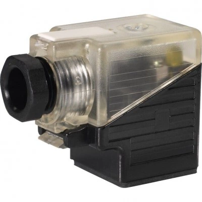 Mating connectors for valves with connector “K4”, with indicator light and Zener diode suppression circuit 3P Z5L1
