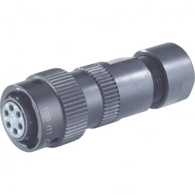Mating connectors for valves with round connector, 6-pole, connection compatible with VG 95328 (for servo valves) 6P KPTC6