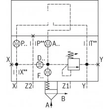2-way cartridge valves, pressure functions LFA..DBS (high-pressure)