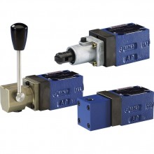 2/2, 3/2 and 4/2 directional seat valve with manual actuation M-.SMM