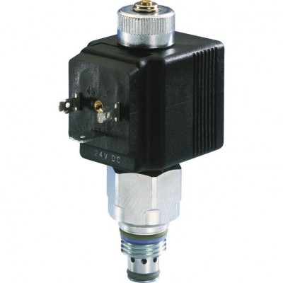 2/2 directional spool valve, direct operated with solenoid actuation KKDEN8 N/P (standard performance)