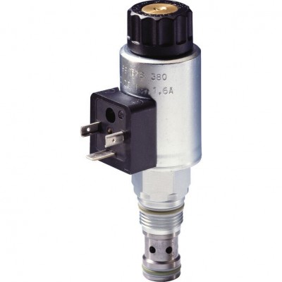 2/2 directional spool valve, direct operated with solenoid actuation KKDER1 N/P (High Performance)