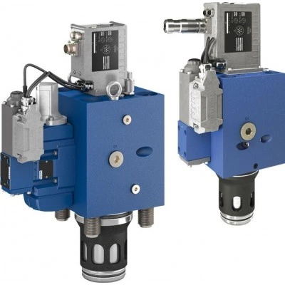 Directional high-response cartridge valve, pilot-operated, with integrated electronics (OBE) and analog or field bus interface 2WRCE; 2WRCF Directional high-response cartridge valve, pilot-operated, with integrated electronics (OBE) and analog or field bus interface 2WRCE; 2WRCF