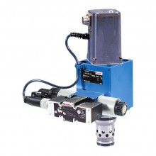 Directional high-response cartridge valve, pilot-operated, with integrated electronics (OBE) 2WRCE...-2X/P