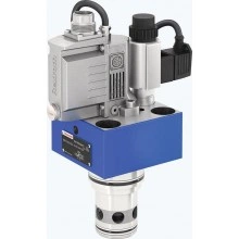 Proportional directional cartridge valve, pilot-operated, with integrated electronics (OBE) or external control electronics 2WFC; 2WFCE
