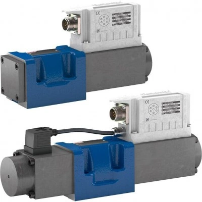 High-response directional valves, direct operated, with electrical position feedback and integrated electronics (OBE) 4WRPE High-response directional valves, direct operated, with electrical position feedback and integrated electronics (OBE) 4WRPE