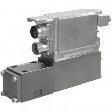 High-response valve with integrated digital axis controller (IAC-R) and clock-synchronized PROFIBUS DP/V2 (PROFIdrive profile) 4WRPNH../24F..