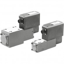 4/3 high-response directional valves, direct operated, with electrical position feedback and integrated electronics (OBE) 4WRSEH