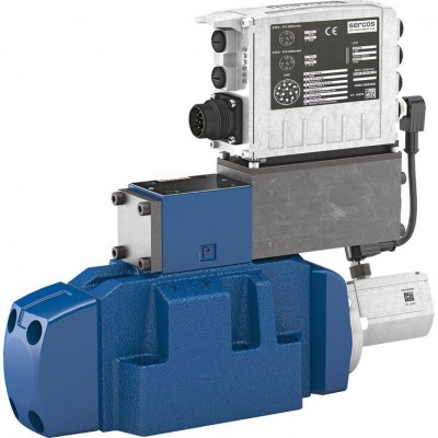High-response directional valve, pilot operated, with integrated digital axis controller (IAC Multi Ethernet) 4WRLD