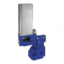 Pressure relief valves with direct current motor operation, pilot operated DBGT