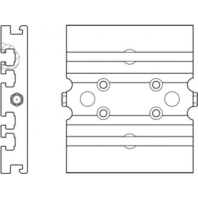 Connection plate for CKR-070 Connection plate for CKR-070