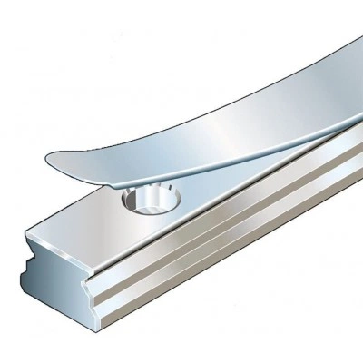 Loose Cover Strip with snap fit for Miniature Ball Rail Systems Loose Cover Strip with snap fit for Miniature Ball Rail Systems