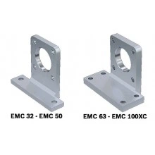 Foot mounting for mounting on the cover or timing belt side drive