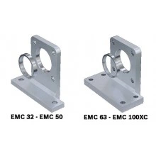 Foot mounting with centering ring for foot mounting