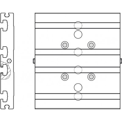 Connection plates for CKR 090 … 200, R0375...16 Connection plates for CKR 090 … 200, R0375...16