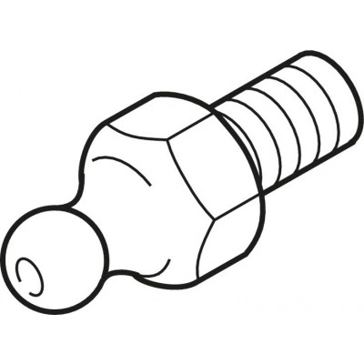 Hydraulic-type lube nipple according to DIN 71412 Form A R3417 0.. 02