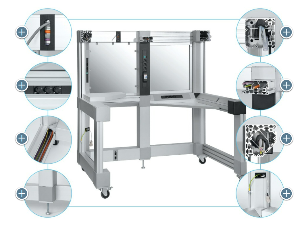Systematic: функционально интегрированные профили Rexroth с внутренней направляющей кабеля